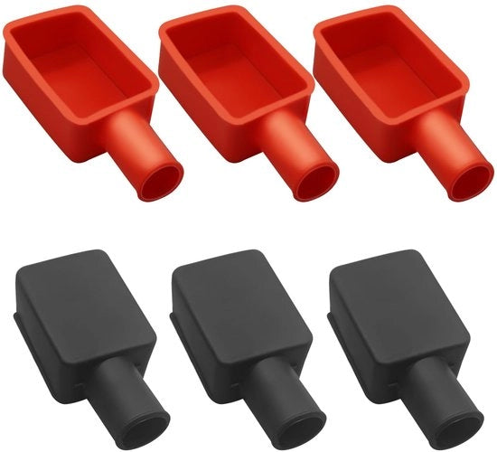 Coperture di Protezione per Batterie - Protezione per Poli Positivi e Negativi - Cappucci in Gomma - Protezione per Batterie - Sicurezza - Duro