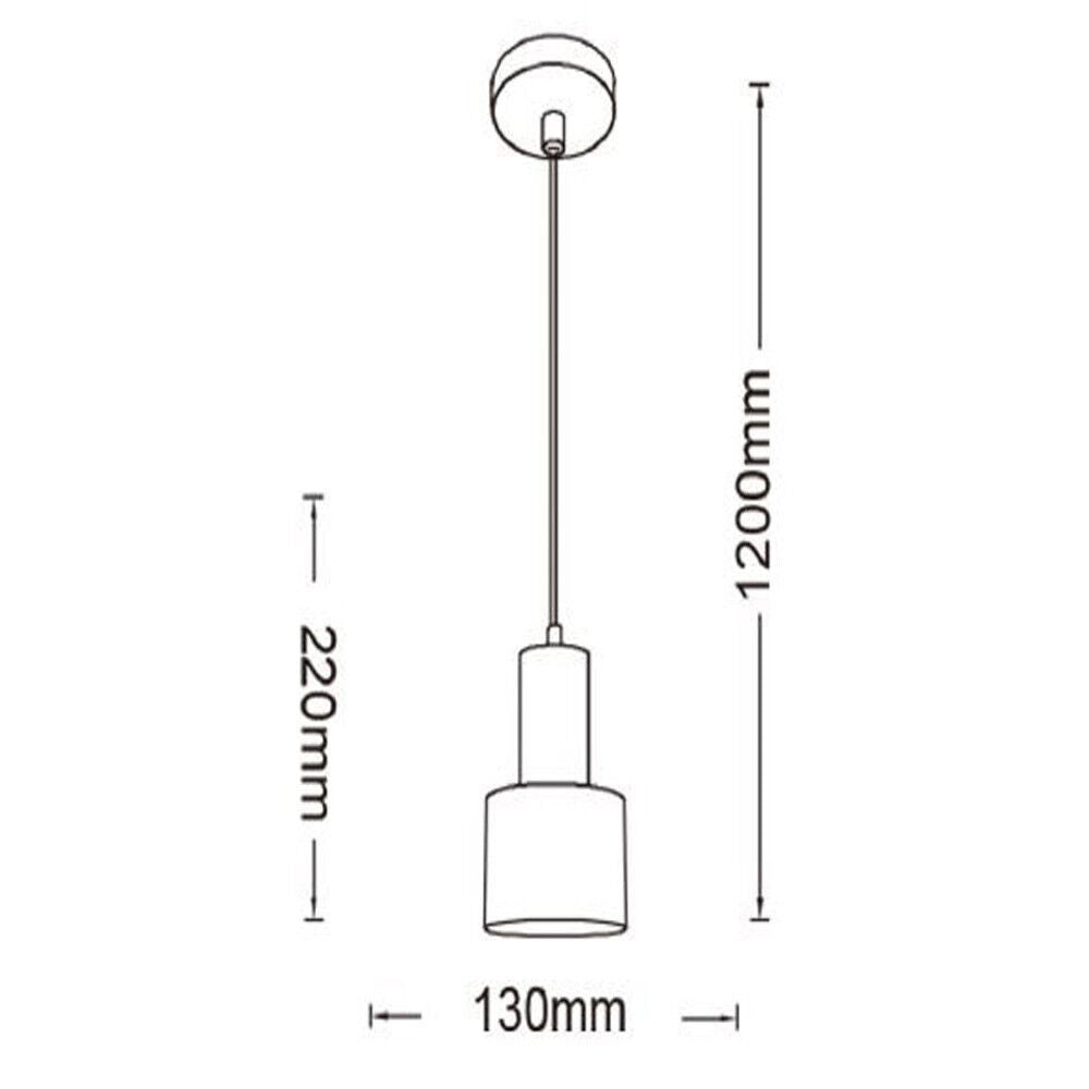Trade Shop - Lampadario A Sospensione Soffitto E27 Lampada Pendente Minimal Per Cucina Isola Snack A22 - Bianco