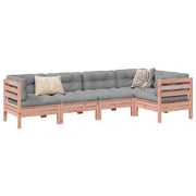 Set Divani Giardino 5 pz Cuscini Legno Massello Abete Douglas 3299439