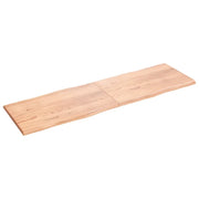 Piano Tavolo Marrone Chiaro 200x60x(2-4) cm Rovere Non Trattato 363984