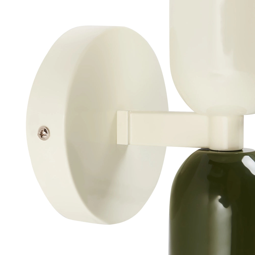 Set di 2 lampade da parete a due luci Up-Down Scones bianco sporco