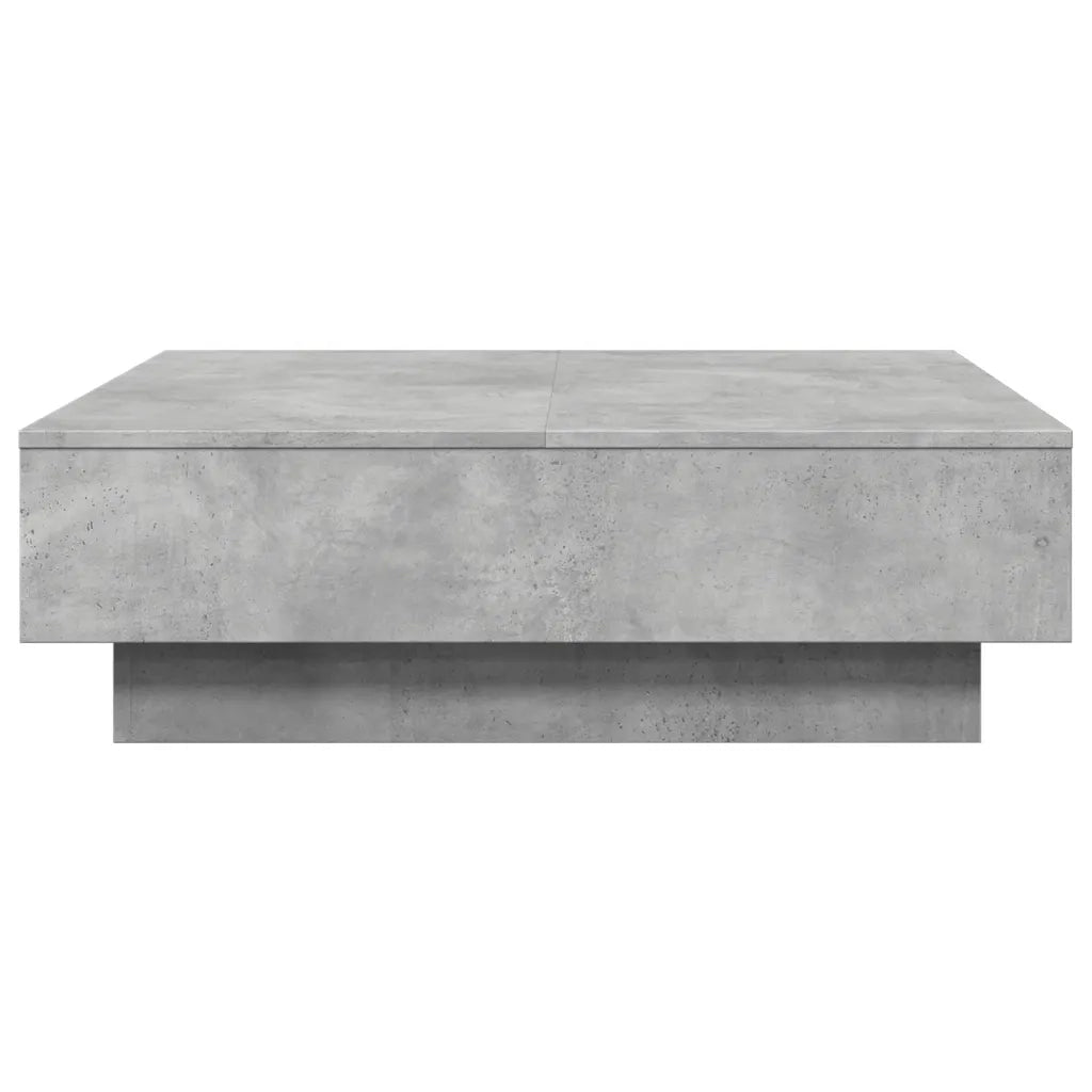 Tavolino da salotto | Tavolino da caff¨¨ | Tavolino da Soggiorno Grigio Cemento 90x90x28cm Legno Multistrato
