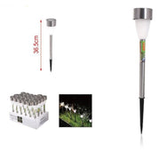 Trade Shop - Set 12 Pezzi Lampada Solare Led Con Picchetto Da Giardino Esterno 36.5cm 2002986 -