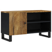 Mobile TV | Armadietto TV | Mobile Porta TV 80x33x46cm Legno Massello Mango e Legno Multistrato