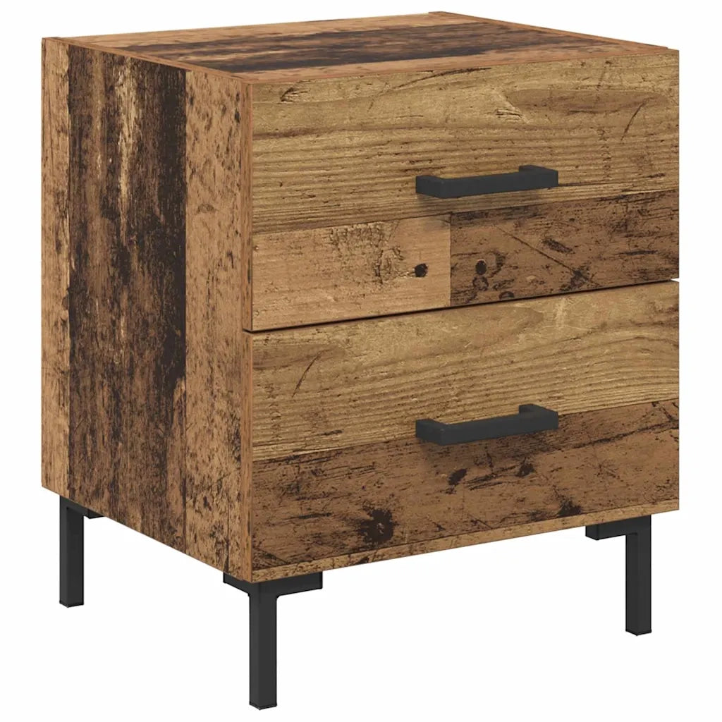 Armadio da Notte 2 pcs Legno vecchio 40 x 35 x 47,5 cm 882014