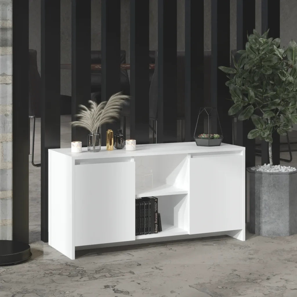 Mobile TV | Armadietto TV | Mobile Porta TV Bianco 102x37,5x52,5 cm in Truciolato