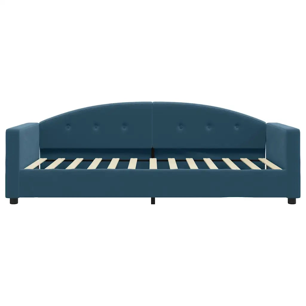 vidaXL Letto da Giorno Blu 90x200 cm in Velluto