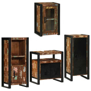 Set di mobili per il bagno 4 pcs Legno massello riciclato