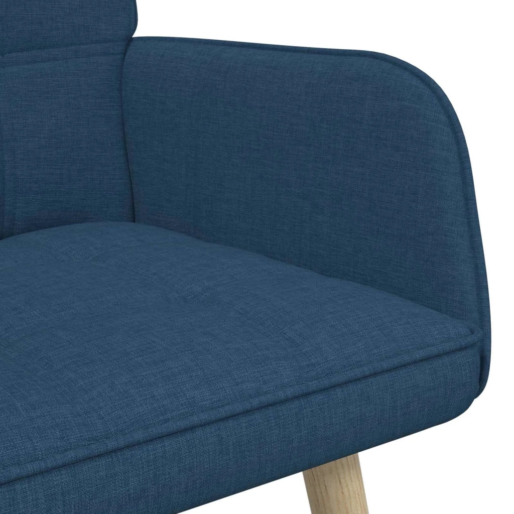 Sofa a Due Posti Blu 115 x 61 x 87 cm Tessuto 42028899