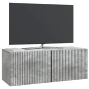 Mobile TV da Muro | Armadietto TV | Mobile Porta TV Grigio Cemento 78,5 x 31 x 30 cm