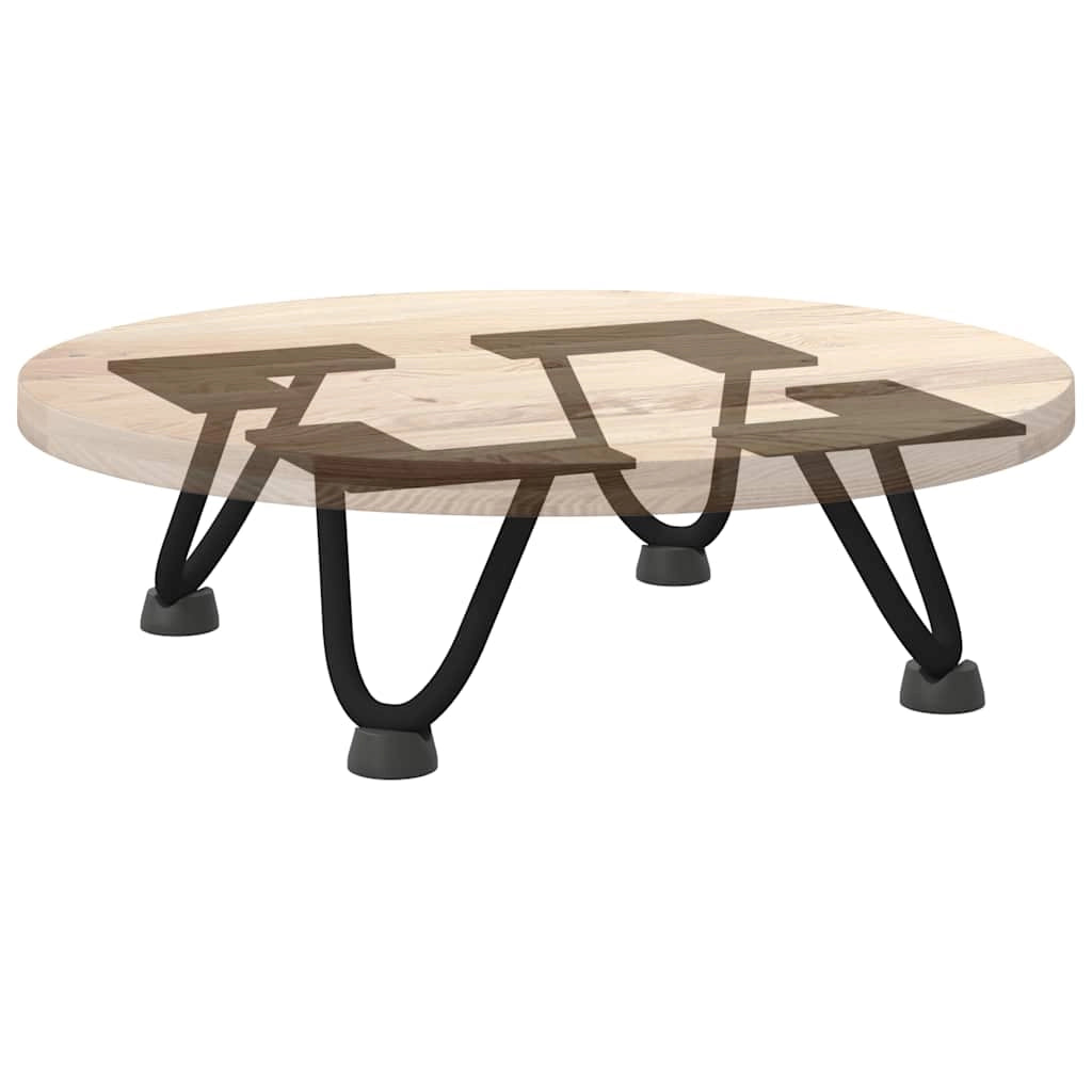 Set di 4 gambe a forcina per tavolino da caffè dal design moderno 10 x 12 x 12 cm acciaio nero massiccio 02_0056707