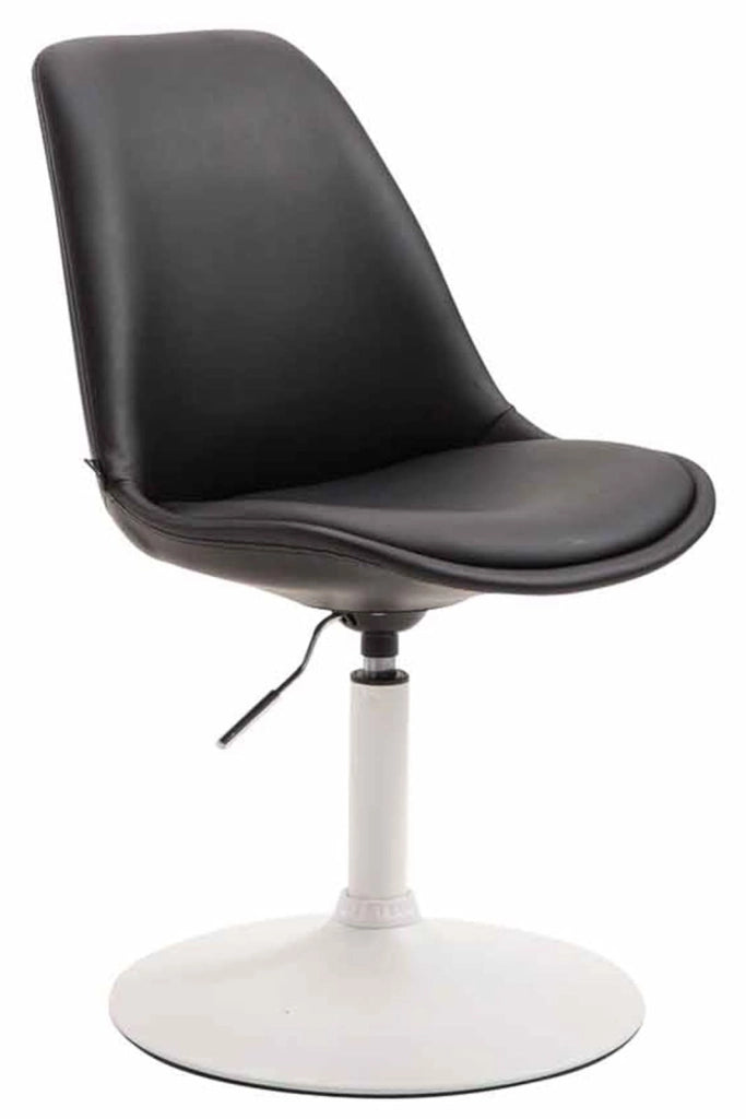 Set di 4 sedie da pranzo Maverick in ecopelle nero,bianco