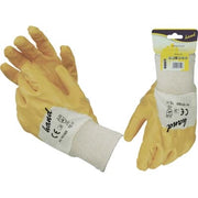 GUANTO NITRILE NBR GIALLO WORKIT - MAGLIA COTONE BIANCO 10- 12 paia