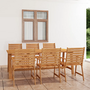 Set Pranzo da Giardino 7pz in Legno Massello di Acacia cod mxl 40664