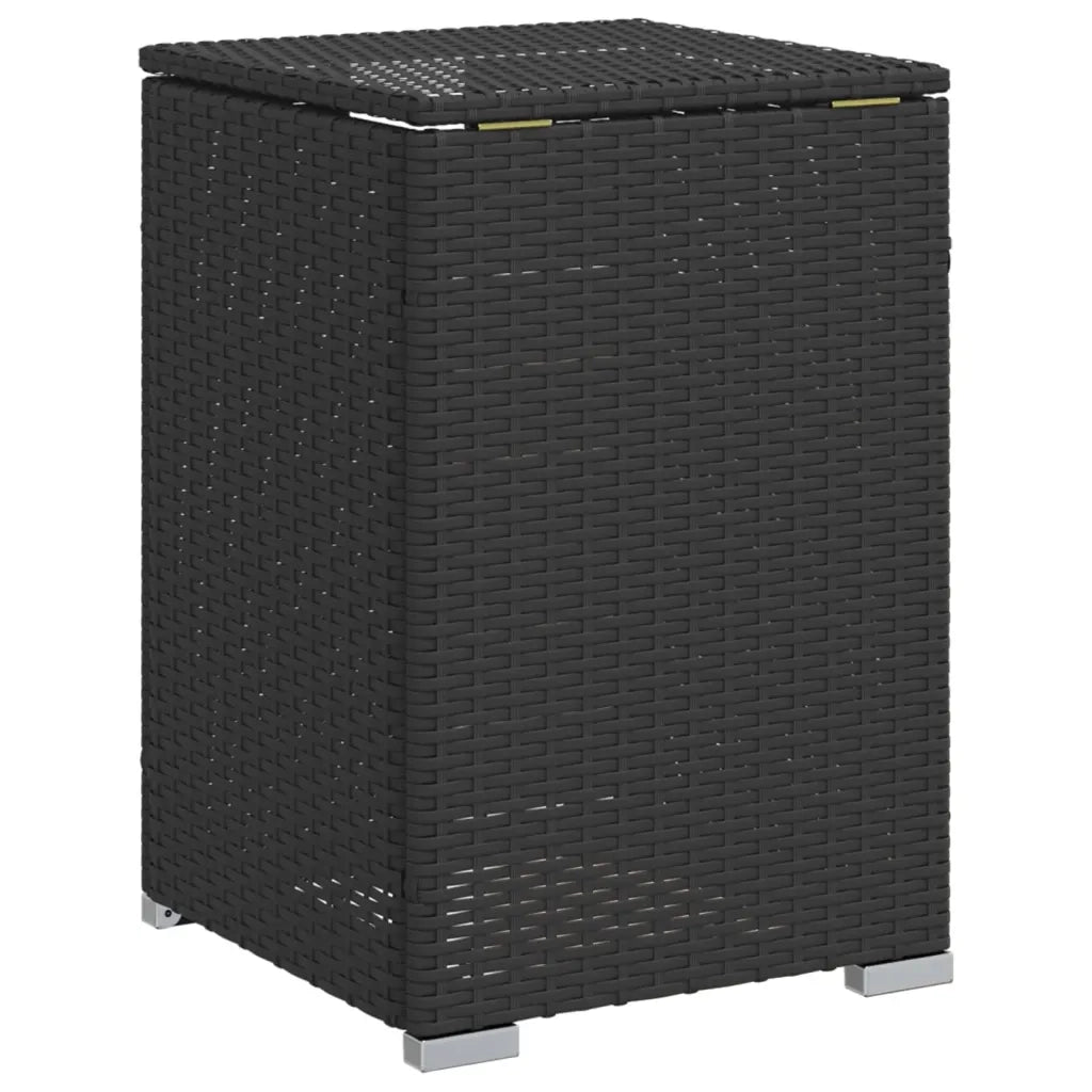Tavolo Copri Serbatoio Propano Nero 40x40x60 cm in Polyrattan 366294