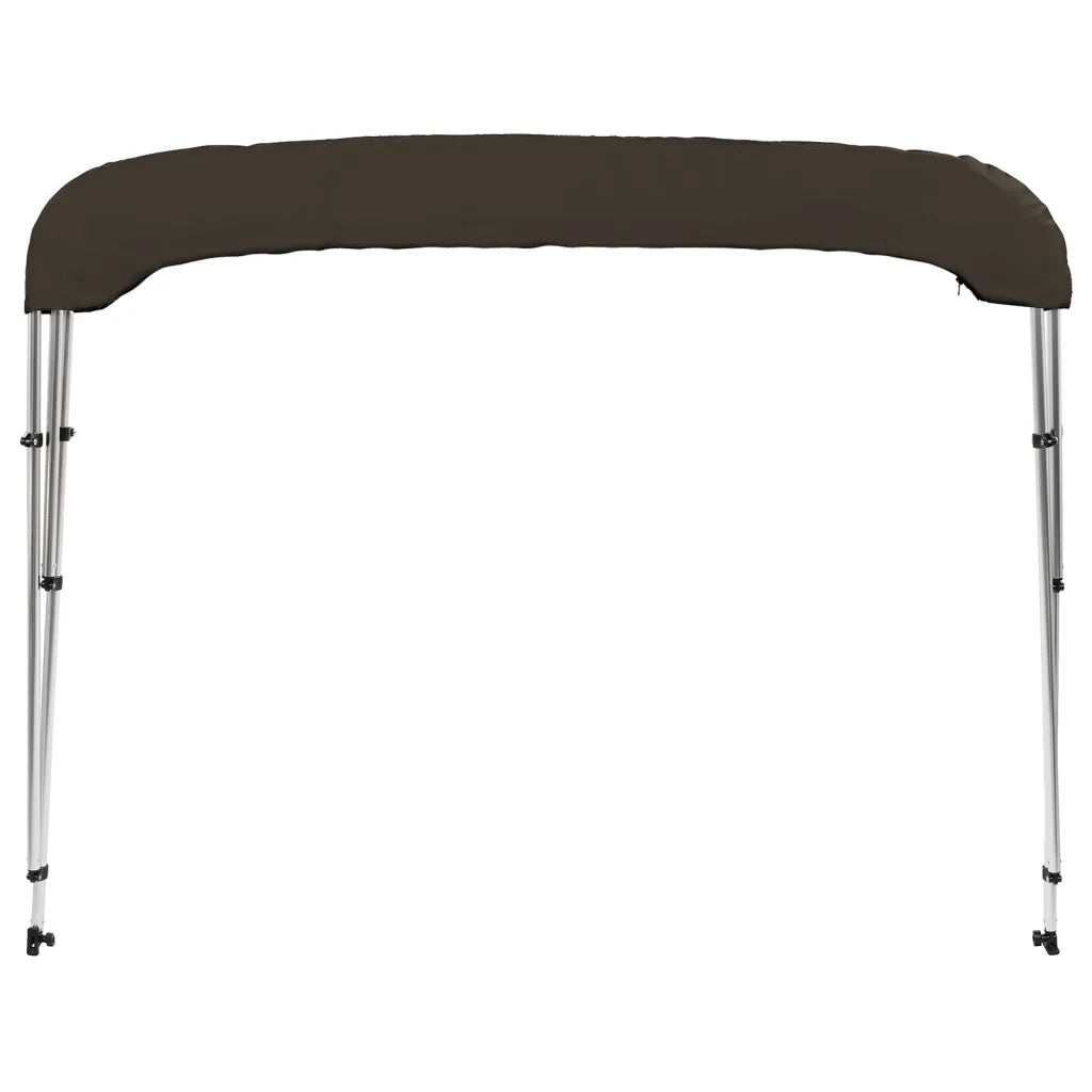 Bimini di Prua con Tendalino 3 Archi Nero 183x180x137 cm