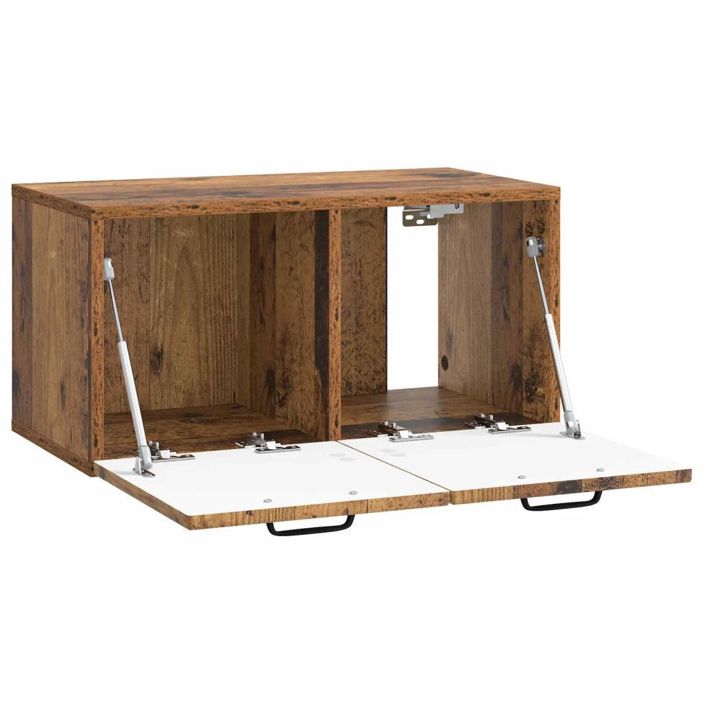 Mobile Porta TV da Muro Legno antico 59,5 x 31 x 30 cm