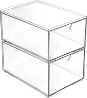 Due Organizzatori per Tavolo - 23 x 16.5 x 10 CM - Organizzatore di Cosmetici Stivale - Organizzatori di Caricamento per Ripostigli