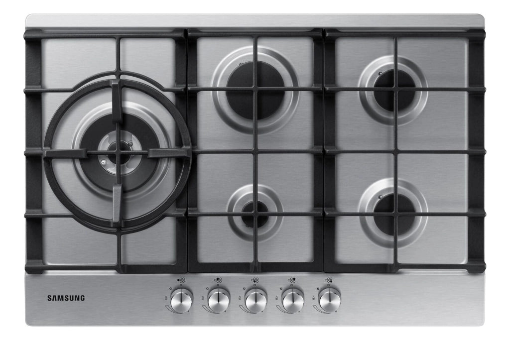 Samsung NA75J3030AS piano cottura Acciaio inox Da incasso Gas 5 Fornello(i)
