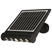 VIGOR-BLINKY 3478530 Avalon Proiettore Led 8W 950lm Pannello Solare Batteria Litio 4Ah IP65 Sensori Crepuscolare e Movimento colore Nero