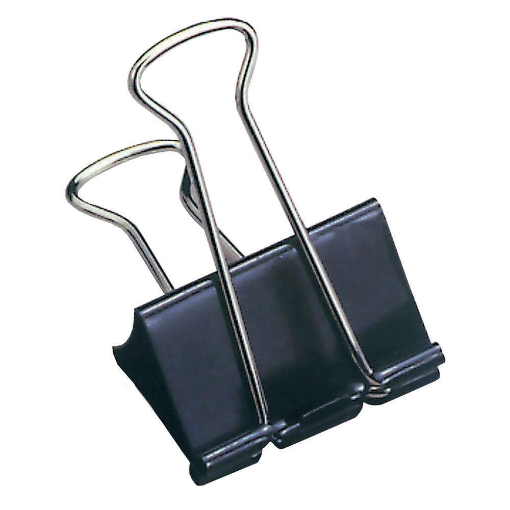 MOLLA FERMACARTE 'DOUBLE CLIP' mm 19 - pezzi 12- 12 blister  - LEBEZ