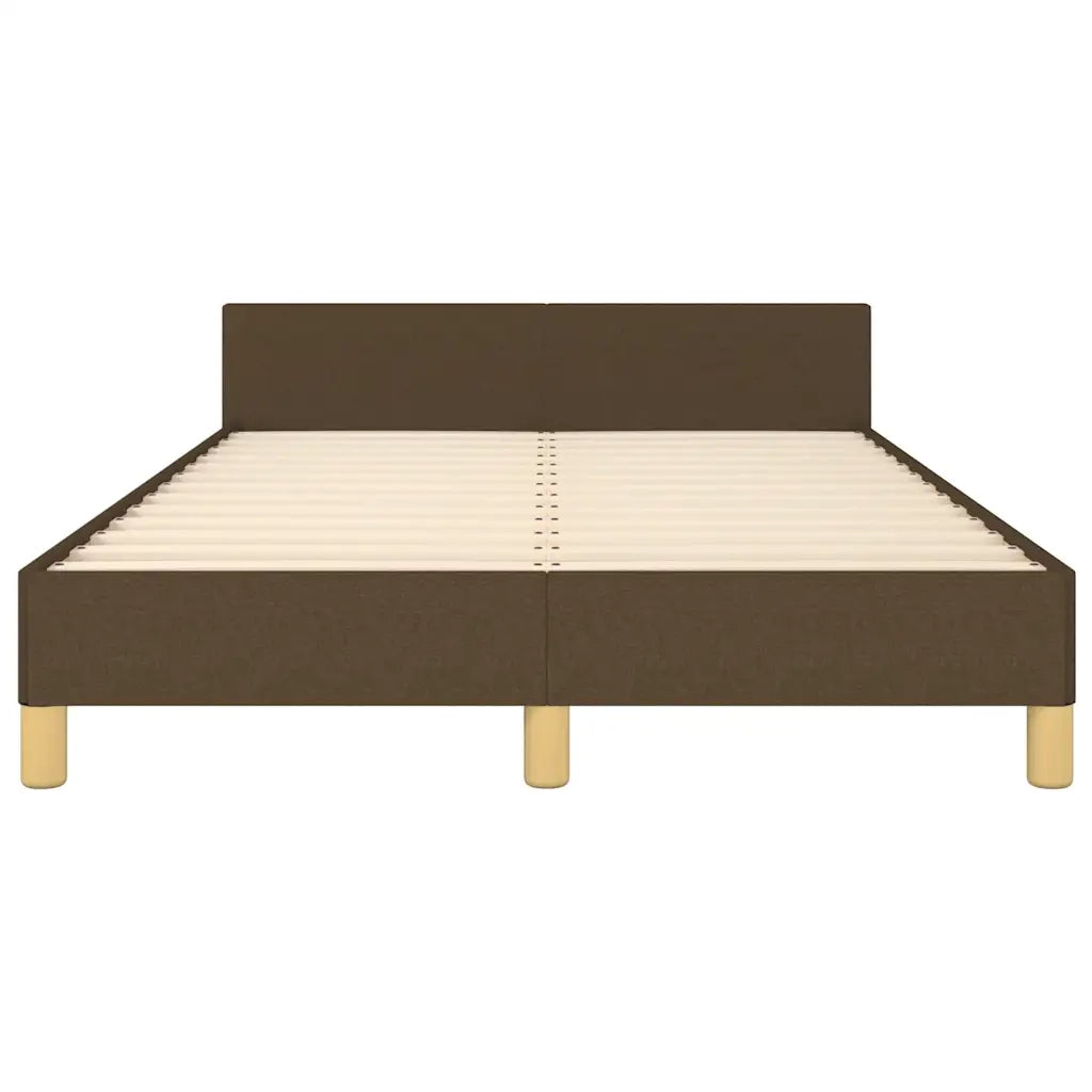 Giroletto senza Materasso Marrone Scuro 80x200 cm in Tessuto 3270537