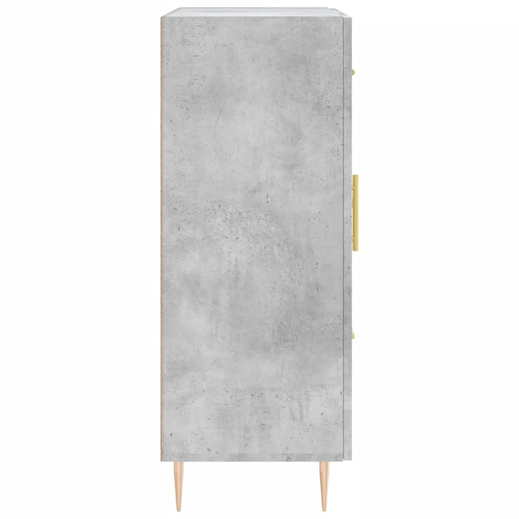 Credenza Grigio Cemento 69,5x34x90 cm in Legno Multistrato