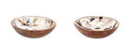 1 Pezzo Insalatiera Ciotola in Legno Abel Tonda 25 x 7 cm 2 Colori
