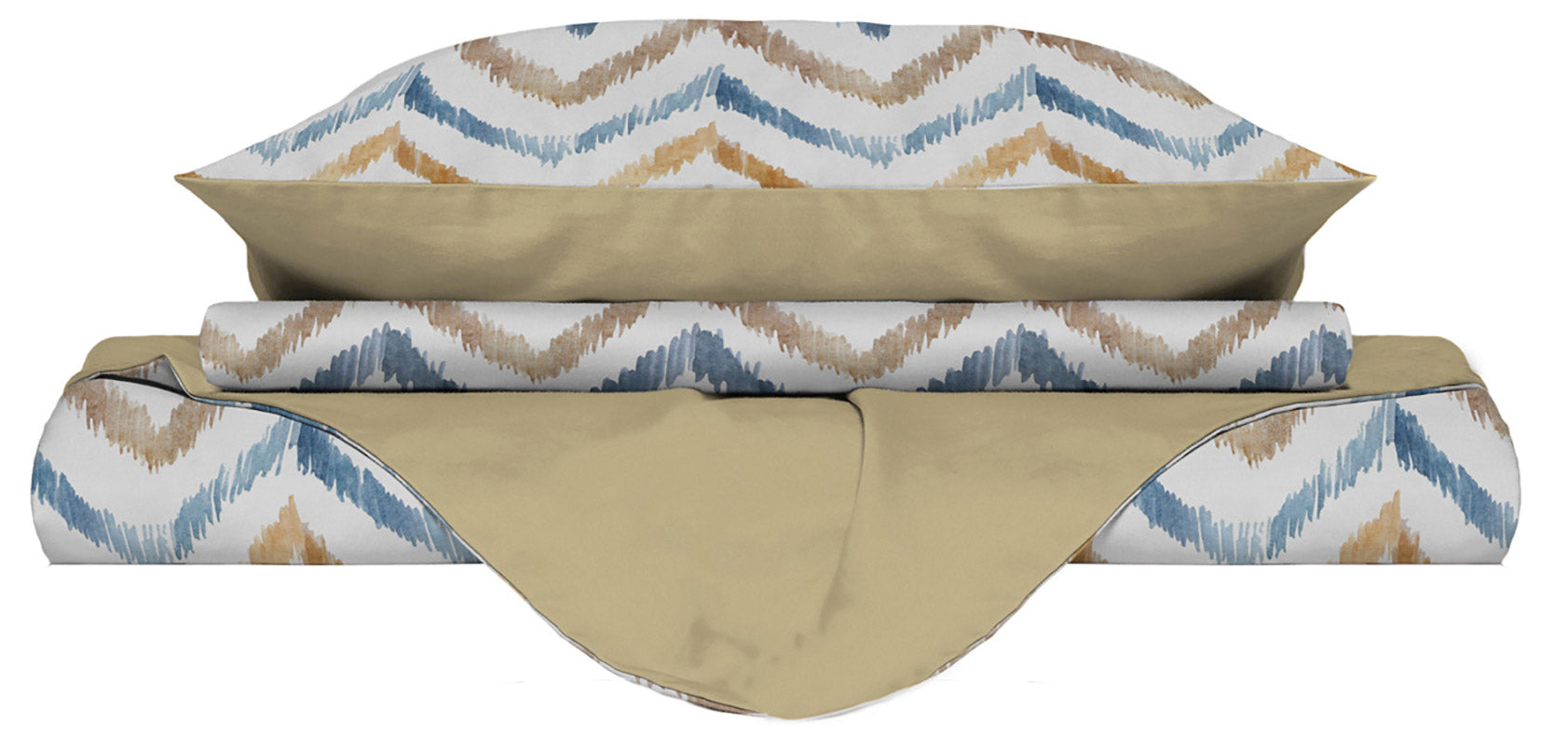 Copripiumino 1 Piazza e Mezzo Double Face con Federe Stampato Hippy