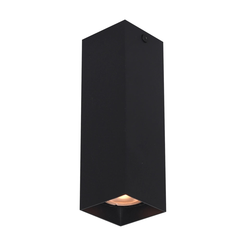 Faretto soffitto nero quadrato 17 cm GU10 Italux Ander