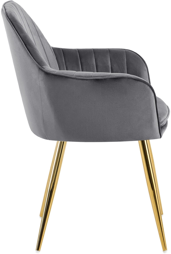 Esszimmerstuhl Cheryl Samt gold