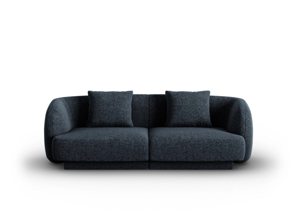 Cosmopolitan Design - Divano "Tulum" 2 posti in ciniglia blu reale 