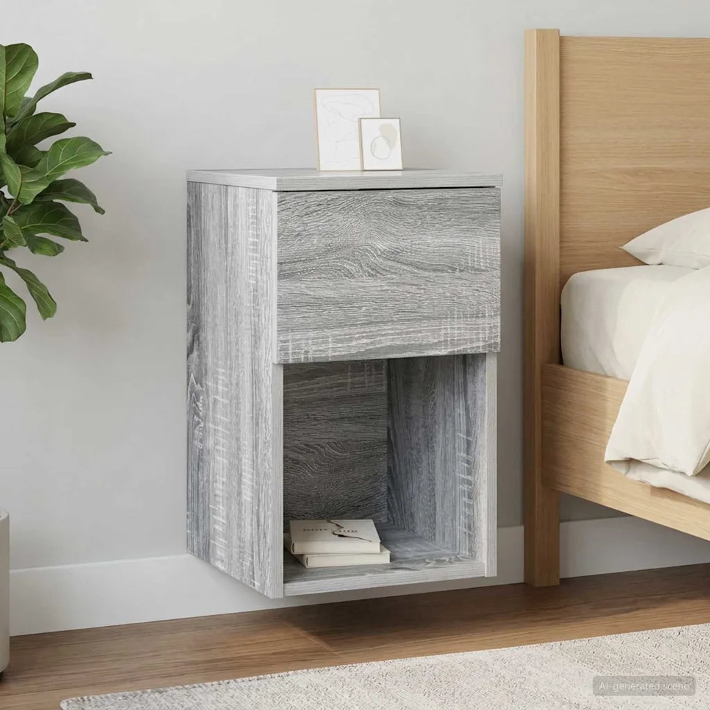Armadietto per letto 2 pz Grigio Sonoma 29 x 31,5 x 49 cm CFW2676032
