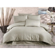 Completo letto - 1 copripiumino 220x240 cm + 2 federe 60x60 cm - 70% poliestere, 30% cotone - Cappuccino