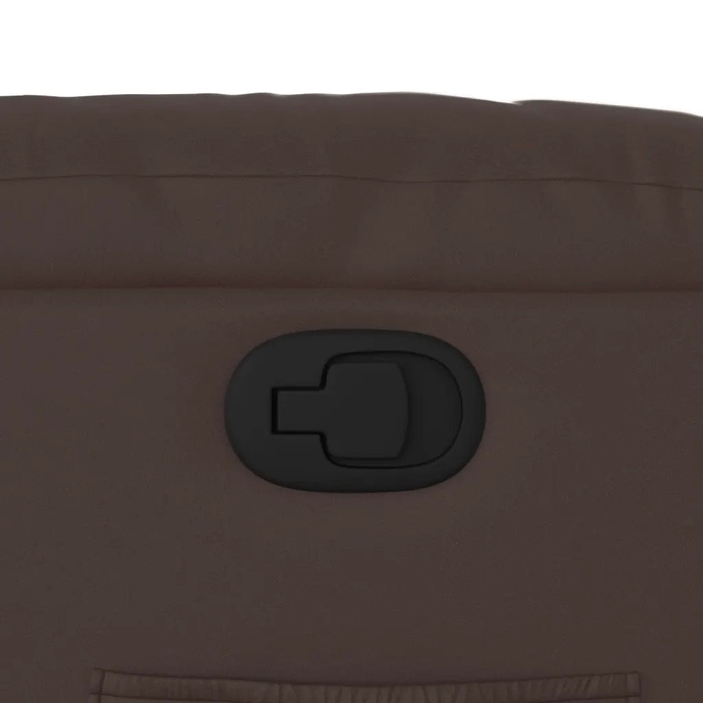 Poltrona Reclinabile Marrone in Similpelle 374121
