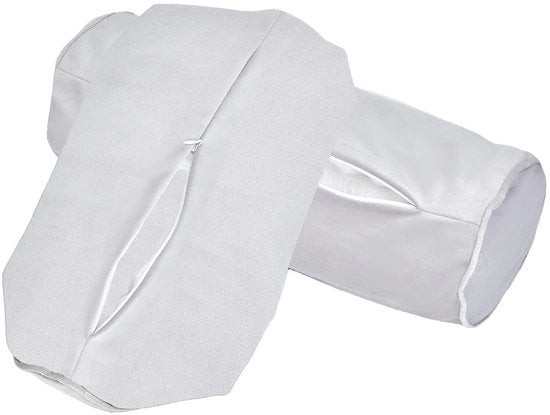 Set di cuscini di protezione 15 x 40 cm - Cuscini di protezione - Piuma - Molto morbido - Cilindrico - Con chiusura a raccordo - Set da 2 - Cuscini di protezione