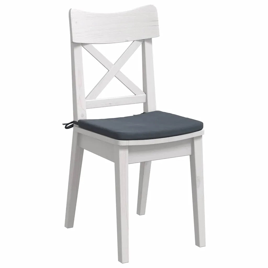Cuscini per Seduta 4 pcs Grigio scuro 40 x 40 x 3 cm Velluto 42015207