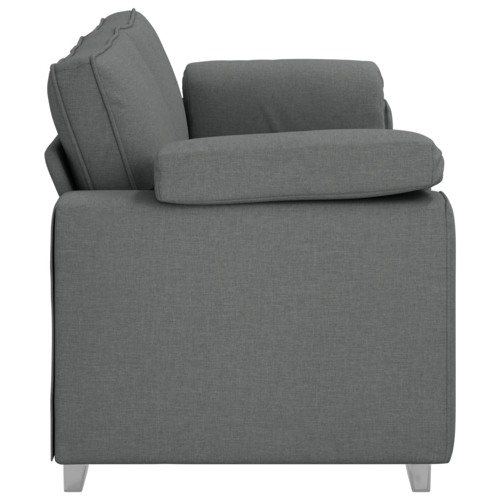 Divano a 3 posti Grigio scuro 178 cm in tessuto