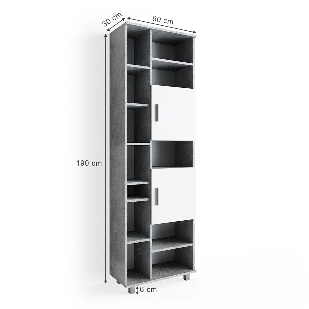 Mobile bagno alto Ilias Calcestruzzo 60 x 190 cm Vicco