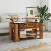 Tavolino da Salotto Legno Vecchio 101x49x52 cm in Truciolato 856926