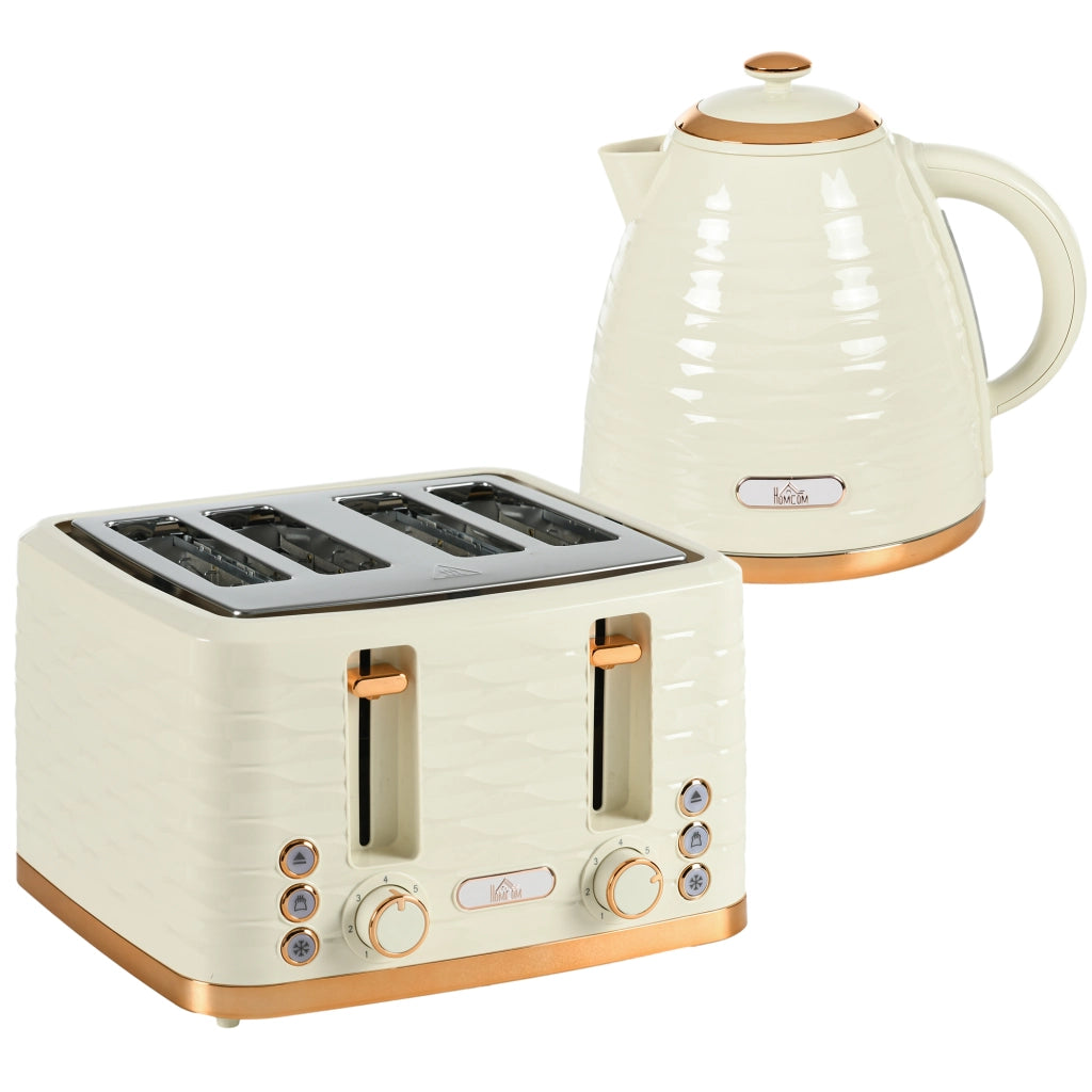 Set Tostapane e Bollitore 2in1 ¨C Xylo ¨C 7 Livelli Doratura, Scongelamento, Beige