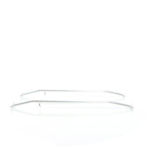 Staffe telo per rimorchi leggeri e carrelli appendice, 2 barre allungabili 100-145cm, in alluminio