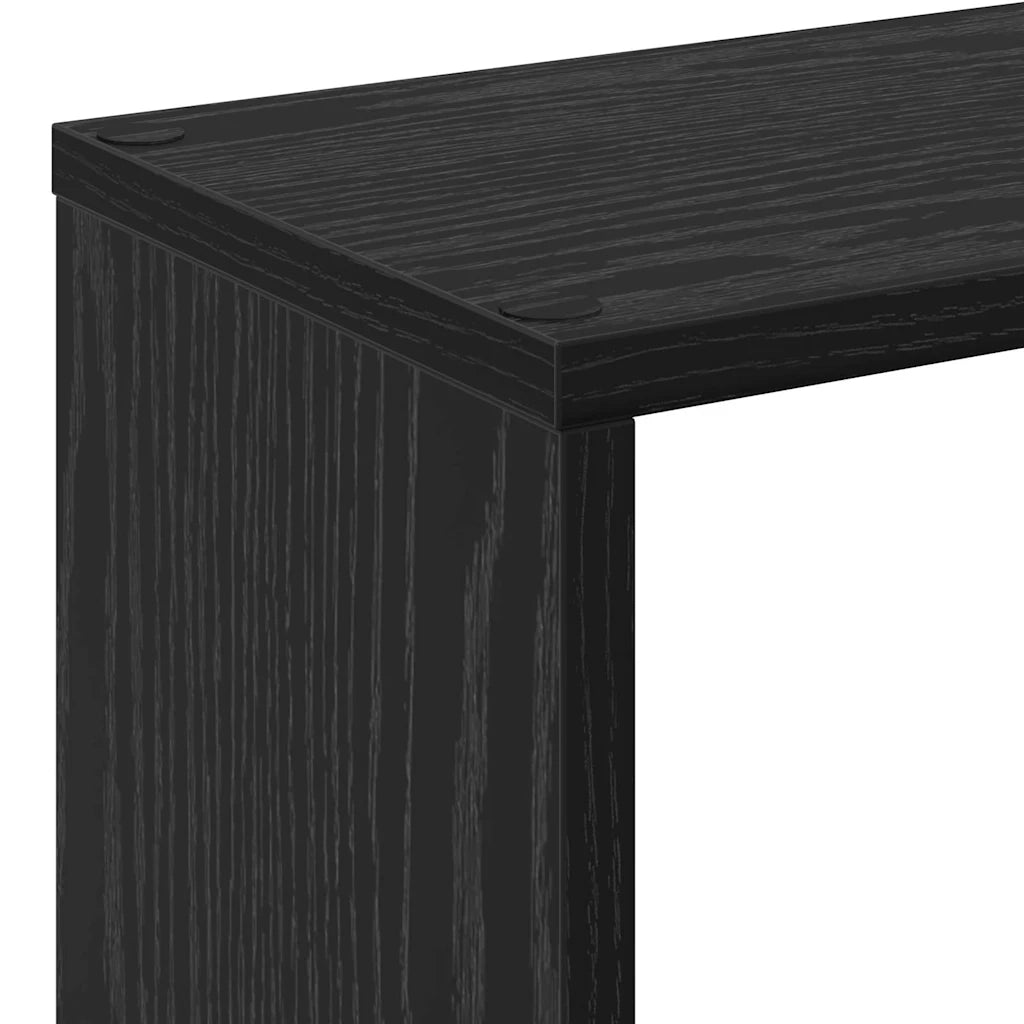 Armadio per Libri 8 livelli 72 x 20 x 120,5 cm Rovere Nero 869255
