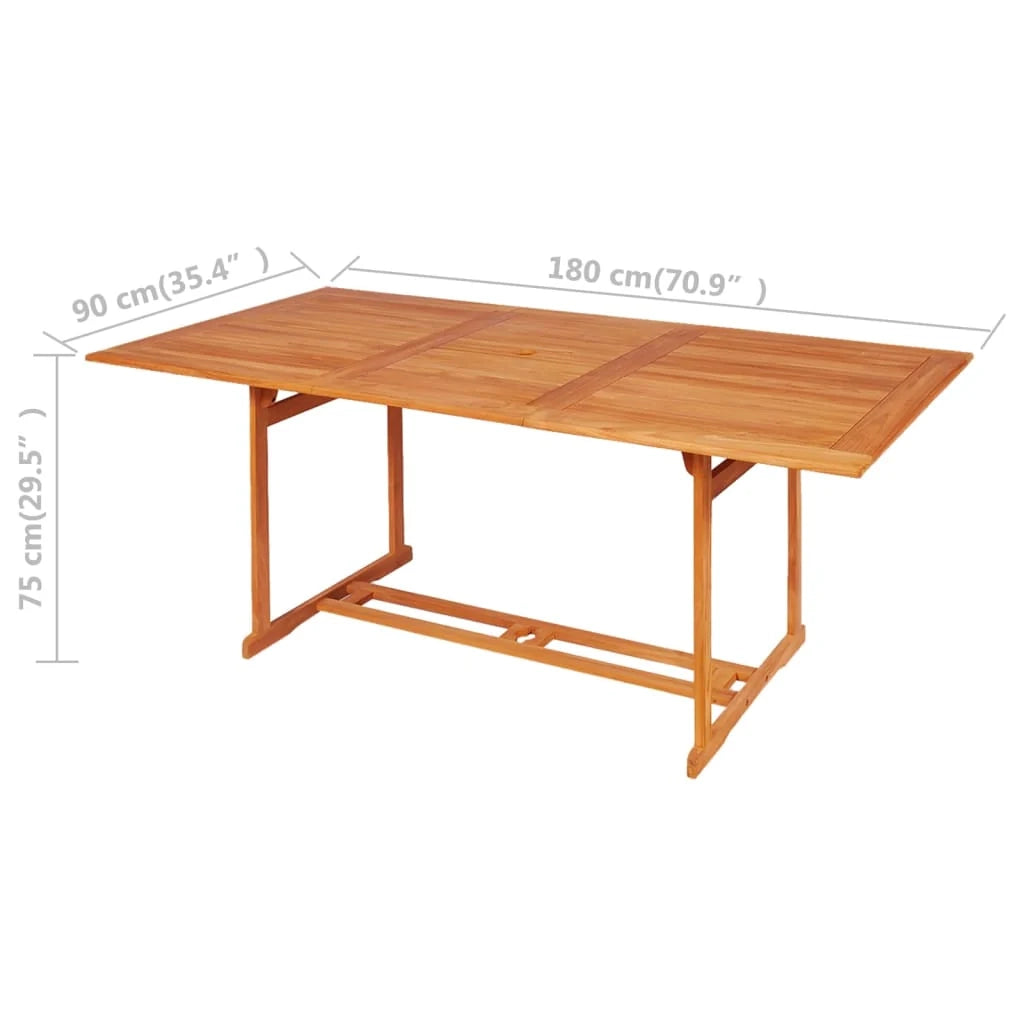 Set di mobili da giardino mobili da esterno 9 pezzi legno massello di teak 02_0018250