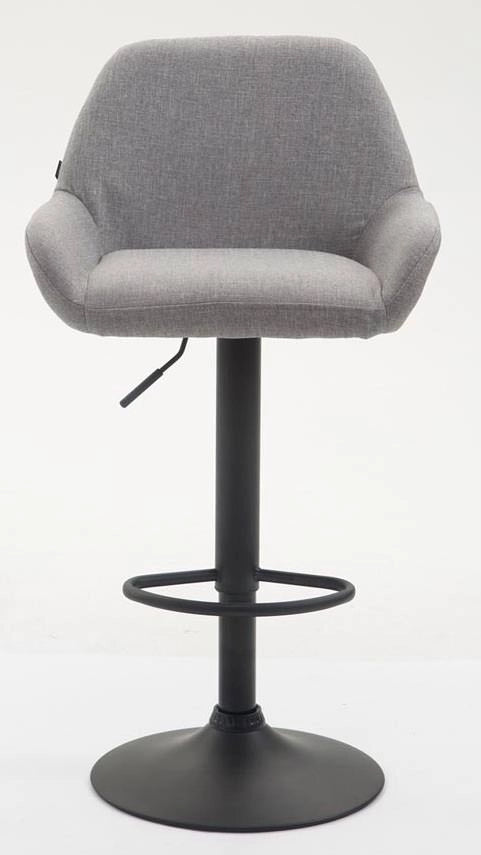 Set 2 Sgabelli Braga in tessuto grigio,nero