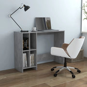 Scrivania Portatile Grigio Cemento 102,5x35x75 cm Multistrato 808345