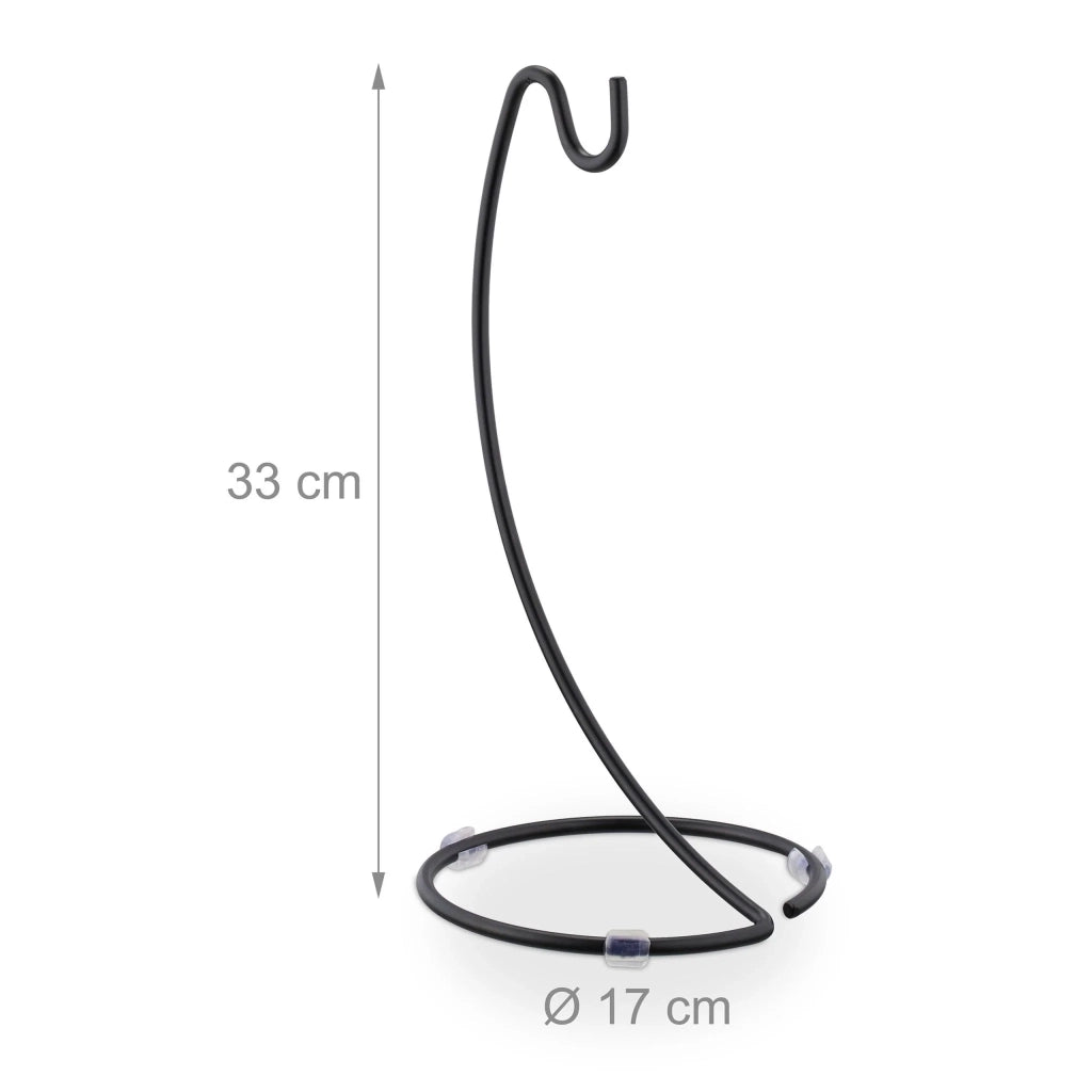 Porta banane moderno cucina 33 x 17 cm stoccaggio ottimale frutta in ferro nero 13_0012856