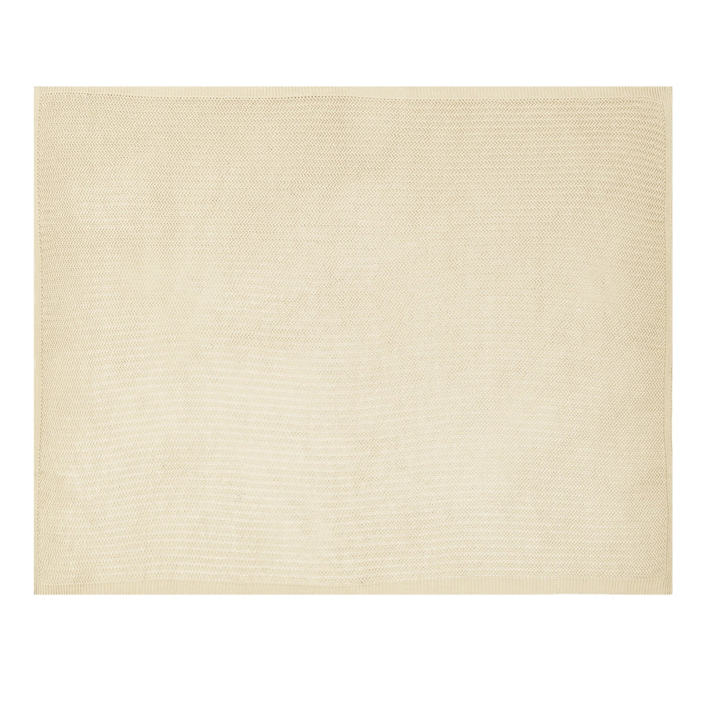 Copriletto in tessuto di cotone beige 150 x 200 cm Decorativo Biancheria da letto Design classico Camera da letto
