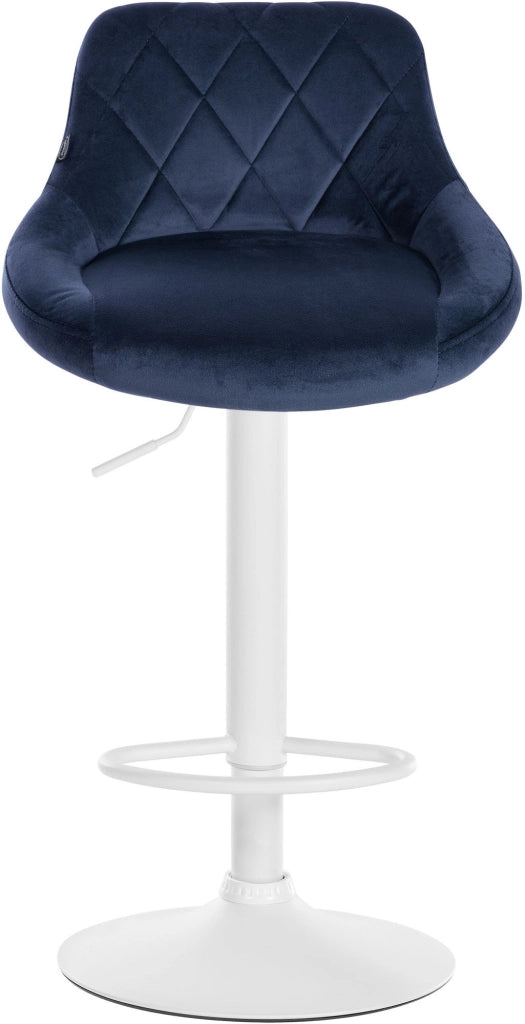 2er Set Barhocker Lazio Samt weiЯ