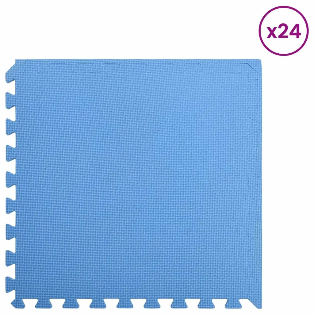 Tappetino per piscina 24 pcs Blu 8,64 ㎡ Schiuma EVA 3433278